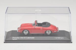 Porsche 356 B Cabriolet Röd Minichamps 1:43 400064331 Metall — bild 4 av 5