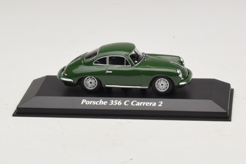 Porsche 356C Carrera 2 Mörkgrön Maxichamps 1:43 940062360 Metall