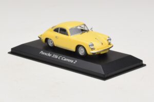 Porsche 356C Carrera 2 Gul Maxichamps 1:43 940062361 Metall — bild 3 av 5