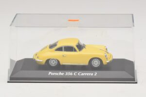 Porsche 356C Carrera 2 Gul Maxichamps 1:43 940062361 Metall — bild 4 av 5