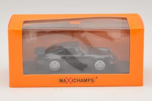 Porsche 911 964 Turbo Svart Maxichamps 1:43 940069101 Metall — bild 5 av 5