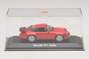Porsche 911 964 Turbo Röd Maxichamps 1:43 940069102 Metall — bild 4 av 5