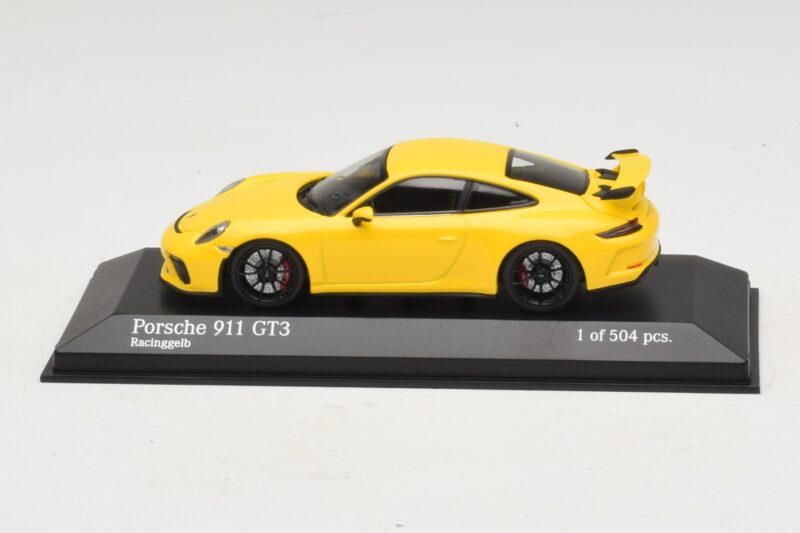 Porsche 911 991.1 GT3 Gul Minichamps 1:43 410066020 Metall