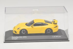 Porsche 911 991.1 GT3 Gul Minichamps 1:43 410066020 Metall — bild 4 av 5