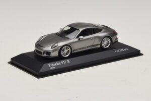 Porsche 911 991.1 R Silver Minichamps 1:43 410066224 Metall — bild 2 av 5