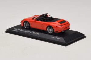 Porsche 911 991.2 Carrera 4 Cabriolet Orange Minichamps 1:43 410067231 Metall — bild 3 av 5