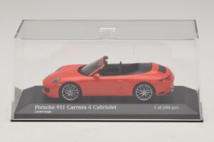 Porsche 911 991.2 Carrera 4 Cabriolet Orange Minichamps 1:43 410067231 Metall — bild 4 av 5