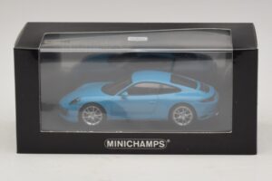 Porsche 911 991.2 Carrera 4S Blå Minichamps 1:43 410067242 Metall — bild 5 av 5
