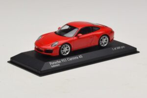 Porsche 911 991.2 Carrera 4S Röd Minichamps 1:43 410067240 Metall — bild 2 av 5