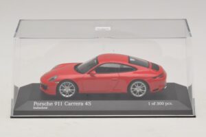 Porsche 911 991.2 Carrera 4S Röd Minichamps 1:43 410067240 Metall — bild 4 av 5