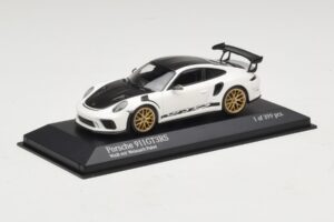 Porsche 911 991.2 GT3 RS Vit Med Weissach Package Minichamps 1:43 410067022 Metall — bild 2 av 5