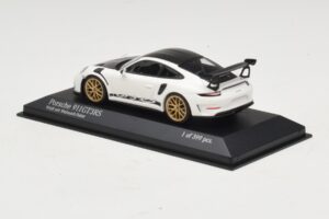 Porsche 911 991.2 GT3 RS Vit Med Weissach Package Minichamps 1:43 410067022 Metall — bild 3 av 5