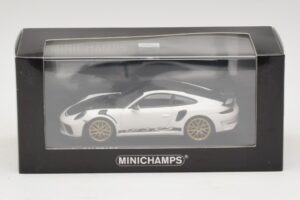 Porsche 911 991.2 GT3 RS Vit Med Weissach Package Minichamps 1:43 410067022 Metall — bild 5 av 5
