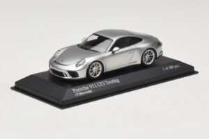 Porsche 911 991.2 GT3 Touring Silver Minichamps 1:43 410067422 Metall — bild 2 av 5
