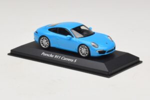 Porsche 911 991 Carrera S Blå Maxichamps 1:43 940060220 Metall — bild 3 av 5