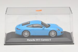 Porsche 911 991 Carrera S Blå Maxichamps 1:43 940060220 Metall — bild 4 av 5
