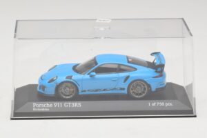 Porsche 911 991 GT3 RS Blå Minichamps 1:43 410063222 Metall — bild 4 av 5