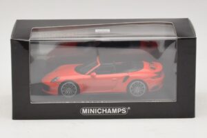 Porsche 911 991 Turbo S Cabriolet Orange Minichamps 1:43 410067181 Metall — bild 5 av 5