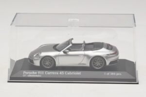 Porsche 911 992 Carrera 4S Cabriolet Silver Minichamps 1:43 410069330 Metall — bild 4 av 5