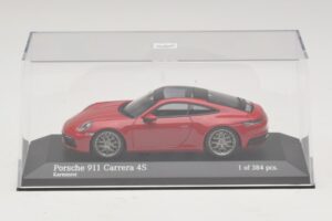 Porsche 911 992 Carrera 4S Röd Minichamps 1:43 410069321 Metall — bild 4 av 5