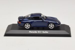 Porsche 911 993 Turbo Blue Metallic Maxichamps 1:43 940069201 Metall
