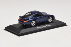 Porsche 911 993 Turbo Blue Metallic Maxichamps 1:43 940069201 Metall — bild 2 av 5