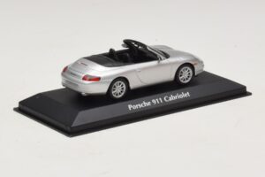 Porsche 911 996 Cabriolet Silver Maxichamps 1:43 940061031 Metall — bild 2 av 5