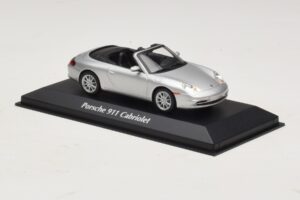 Porsche 911 996 Cabriolet Silver Maxichamps 1:43 940061031 Metall — bild 3 av 5