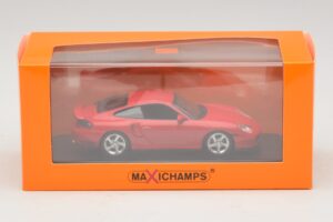 Porsche 911 996 Turbo Röd Maxichamps 1:43 940069300 Metall — bild 5 av 5