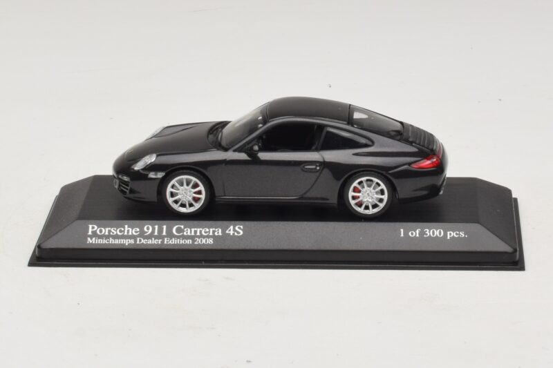 Porsche 911 997 Carrera 4S Grå Metallic Minichamps 1:43 403066430 Metall
