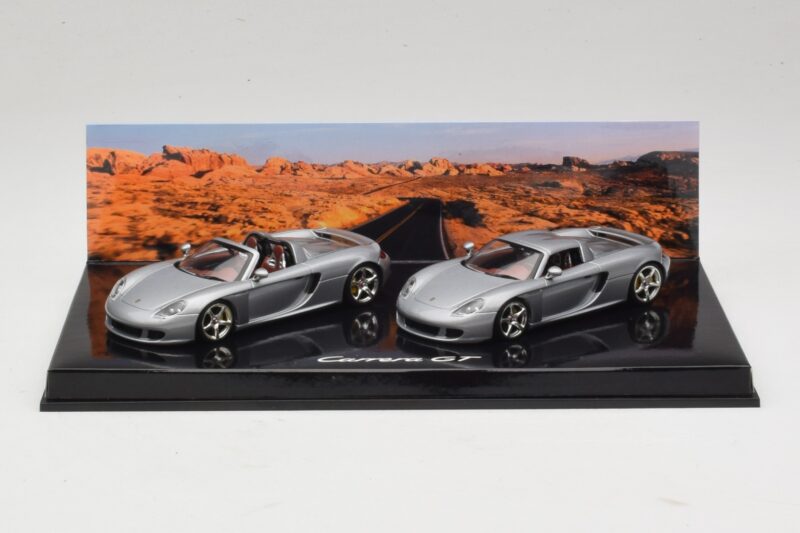 Porsche Carrera GT Spider & Coupé Set Silver Minichamps 1:43 WAP02010314 Metall