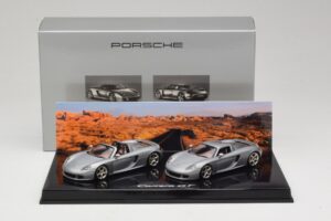 Porsche Carrera GT Spider & Coupé Set Silver Minichamps 1:43 WAP02010314 Metall — bild 5 av 5