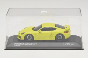 Porsche Cayman GT4 981 Grön Minichamps 1:43 410066122 Metall — bild 4 av 5