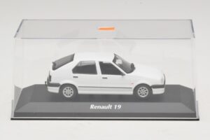 Renault 19 Vit Maxichamps 1:43 940113700 Metall — bild 4 av 5