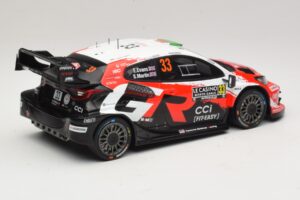 Toyota GR Yaris Rally1 #33 E. Evans / S. Martin Rally Monte Carlo 2026 IXO 1:18 18RMC269B Metall — bild 2 av 6