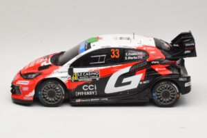 Toyota GR Yaris Rally1 #33 E. Evans / S. Martin Rally Monte Carlo 2026 IXO 1:18 18RMC269B Metall — bild 3 av 6