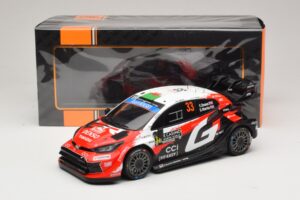 Toyota GR Yaris Rally1 #33 E. Evans / S. Martin Rally Monte Carlo 2026 IXO 1:18 18RMC269B Metall — bild 6 av 6