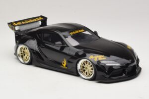 Toyota Supra GR A90 Pandem V1.0 Svart TopSpeed 1:18 TS0307 Resin — bild 4 av 6