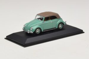Volkswagen 1200 Cabriolet Mjuktak Grön Minichamps 1:43 430052042 Metall — bild 2 av 5