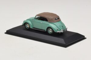 Volkswagen 1200 Cabriolet Mjuktak Grön Minichamps 1:43 430052042 Metall — bild 3 av 5