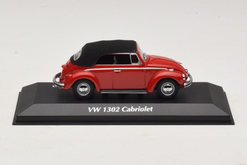 Volkswagen 1302 Cabriolet Röd Maxichamps 1:43 940055031 Metall