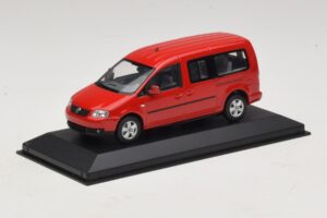 Volkswagen Caddy 2K Bus Röd Minichamps 1:43 CADDY009 Metall — bild 2 av 5