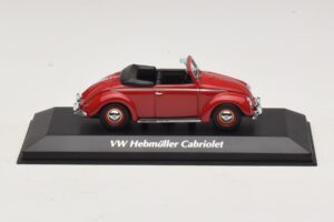 Volkswagen Hebmuller Cabriolet Röd Maxichamps 1:43 940052131 Metall